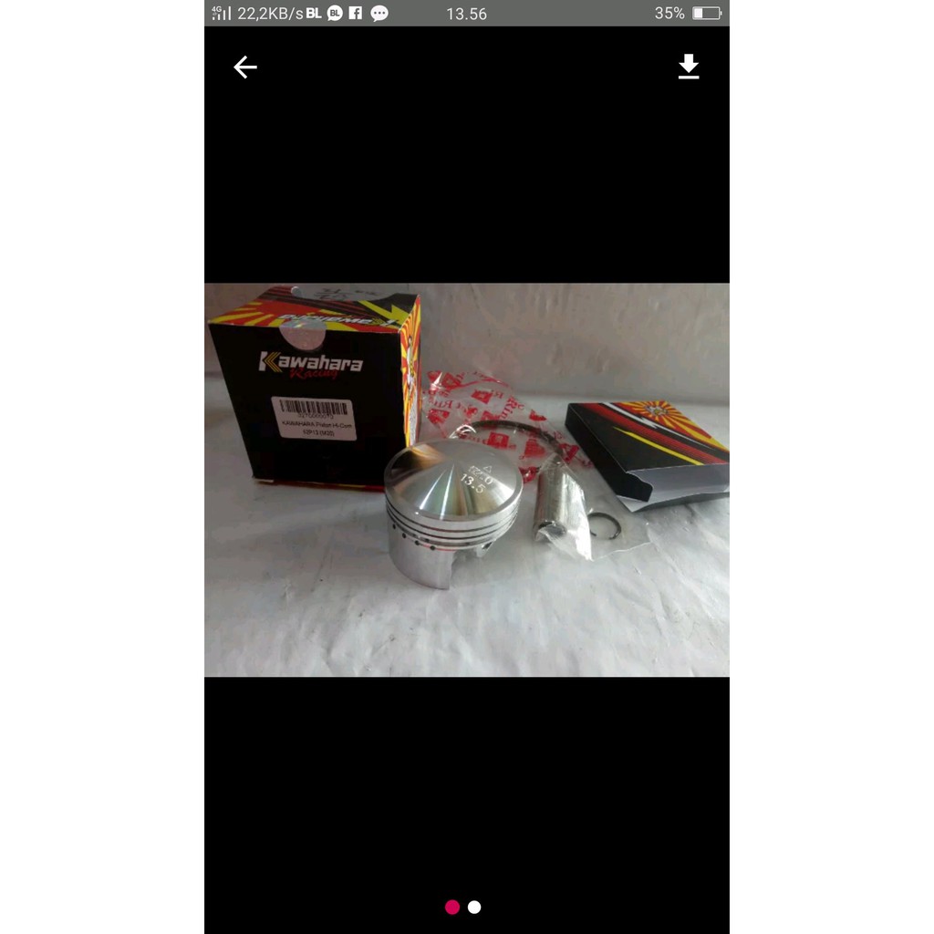 piston 52 pin 13 kawahara racing mki47160