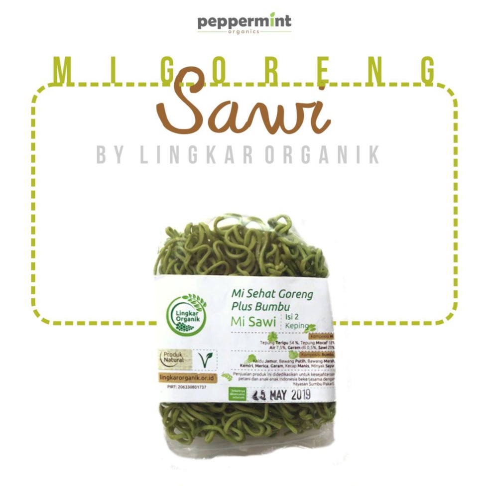 

Lingkar Organik Mie Goreng Sehat - Sawi / Mi Instan (85 gram)
