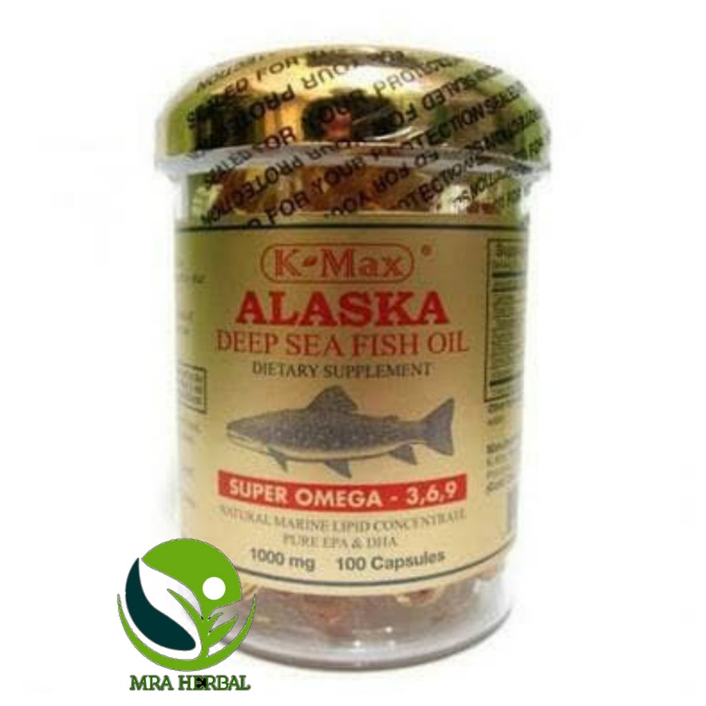 K-MAX ALASKA DEEP SEA FISH OIL (SUPER OMEGA-3,6,9) - MINYAK IKAN ( TUTUP EMAS )