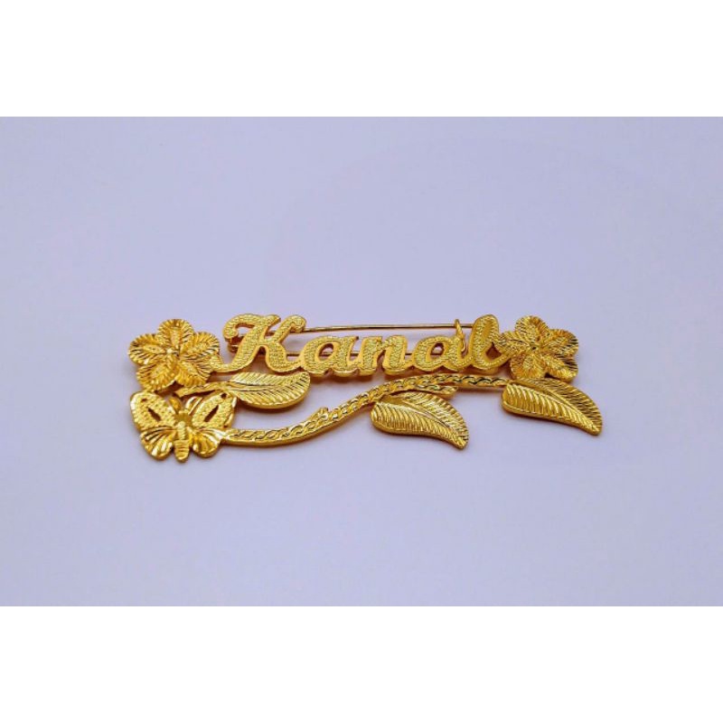 Bros nama Bros nama custom Bros nama lapis emas nama sendiri TERMURAH-C