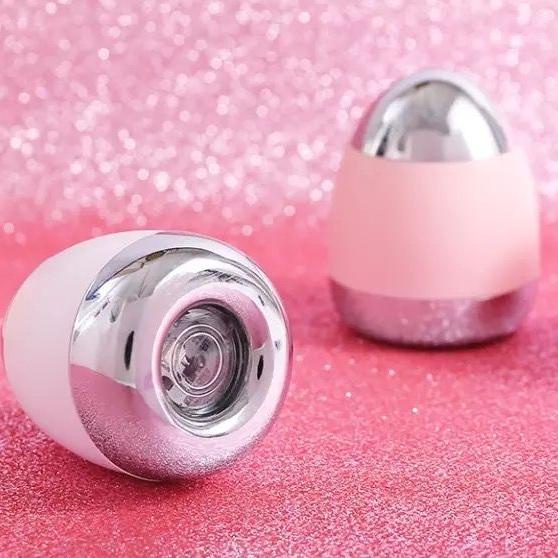 E8R8 Telur Infared Ultrasonik Magnetik Facial Wajah Penghilang Kerut Alat Pijat Getar Mesoterapi Waj