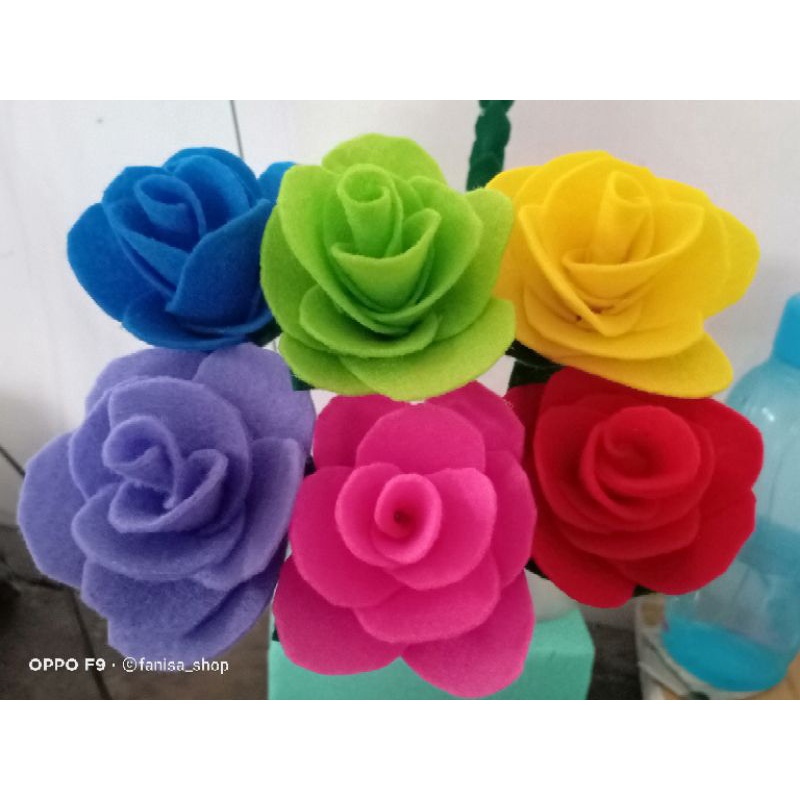 Bunga Mawar flanel/bunga buket/bunga murah