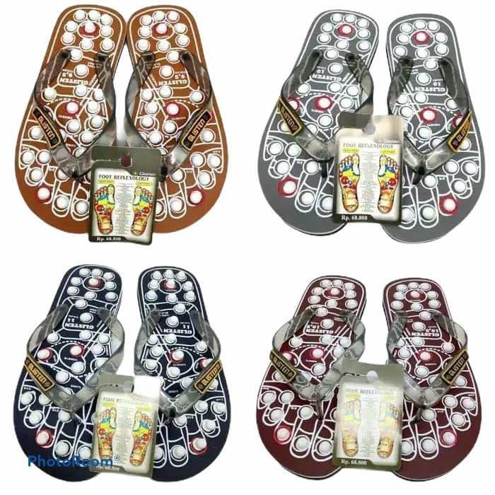 Promo Sendal Jepit Glisten Swiss Untuk Refleksi Terapi Kesehatan - 43