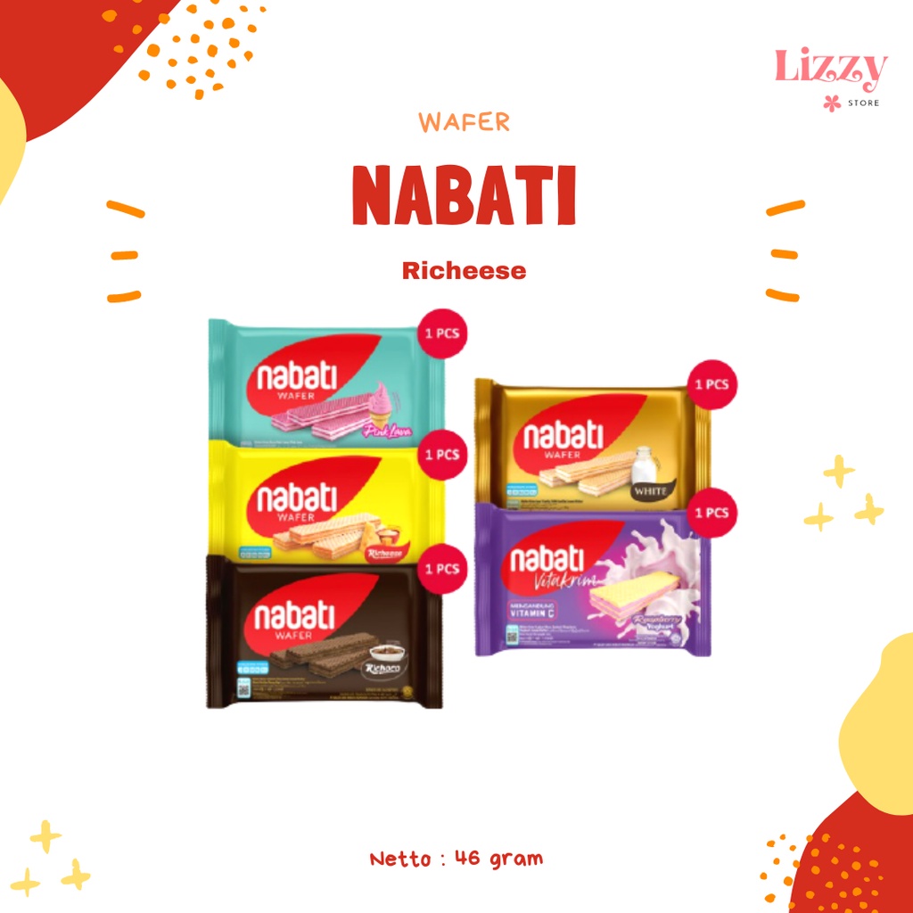 

Nabati Wafer Richeese Richoco Snack Kemasan 46g