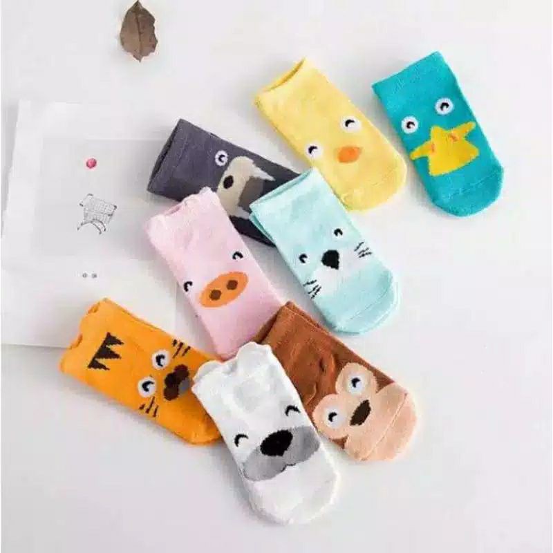 Kaos Kaki Bayi Anti slip Import Motif Animal / Baby Socks