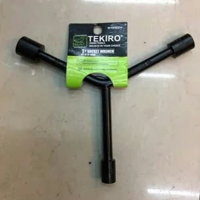 TEKIRO kunci shock Y 10mm x 12mm x 14mm / socket wrench pendek