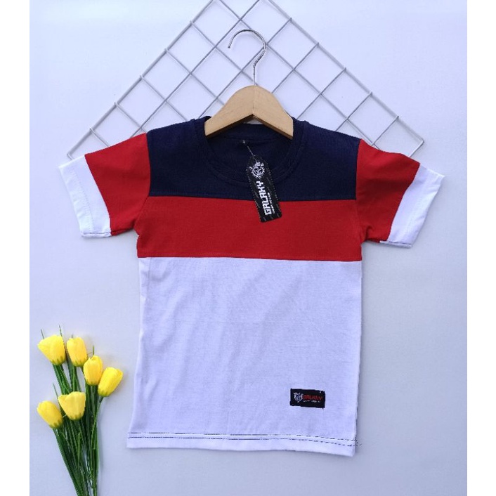 Kaos distro anak kombinasi warna/ kaos anak kombinasi keren