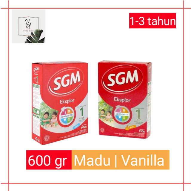 SGM 1-3 tahun / susu formula anak 1-3 tahun 600gr / susu bubuk / Madu - Vanila