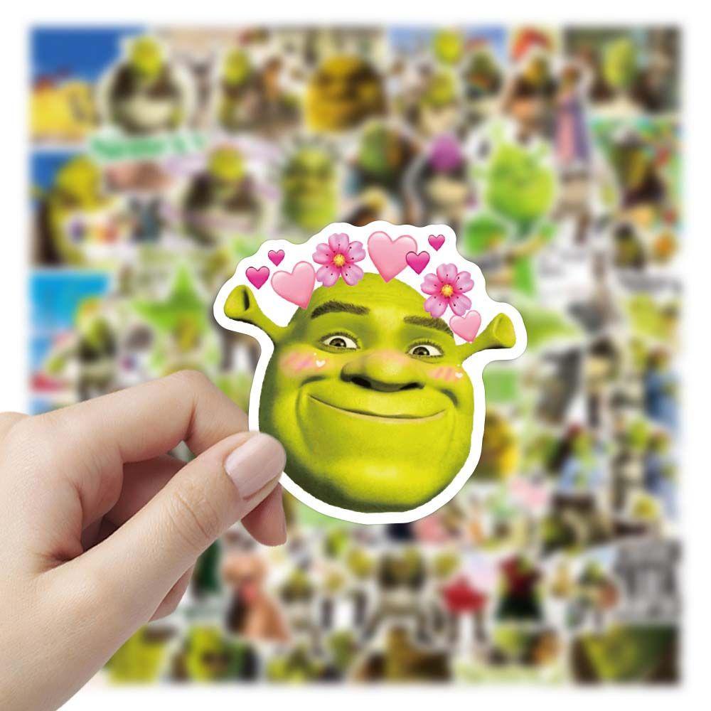 [Elegan] Shrek Stiker Hadiah Anak PVC Scrapbooking Graffiti Stiker Alat Tulis Stiker Fans Koleksi Hadiah Stiker Anime