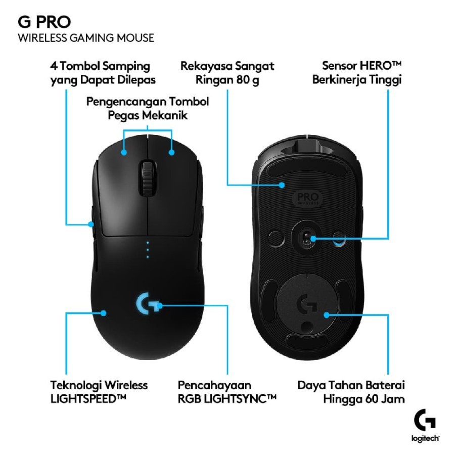 Logitech G Pro / GPro Gaming Mouse Wireless