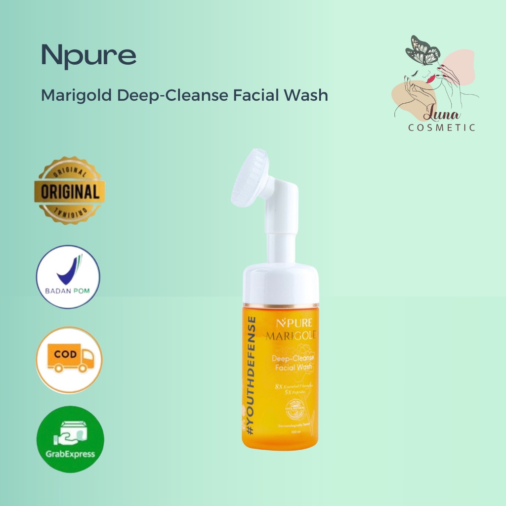 NPURE Marigold Deep Cleanse Facial Wash / Facewash Npure