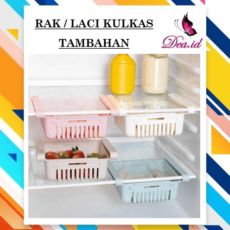 [DEASHOP]  RAK LACI KULKAS MINI TAMBAHAN - KERANJANG KULKAS ORGANIZER - KERANJANG PENYIMPAN MAKANAN