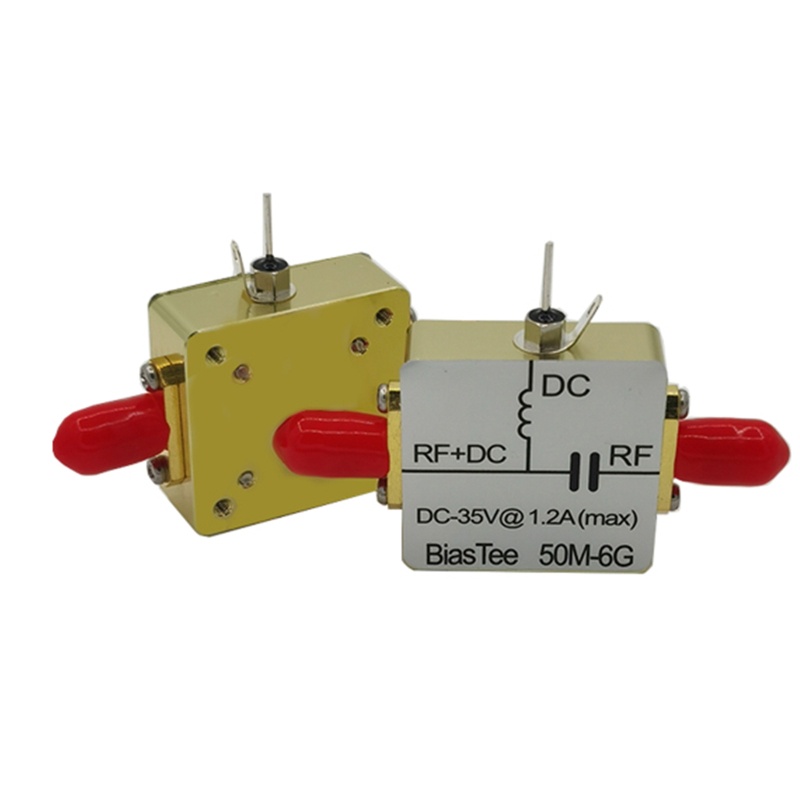 Btsg Broadband Frekuensi Radio Microwave Coaxial Feed 1M-6GHz RF Biaser Bias Tee 1M-6GHz Frekuensi Tinggi Untuk DC 1-35V