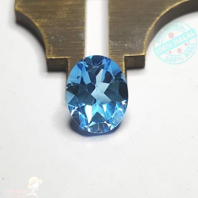 Blue Topaz Swiss Natural Stone - Natural Swiss Blue Topaz Top Quality