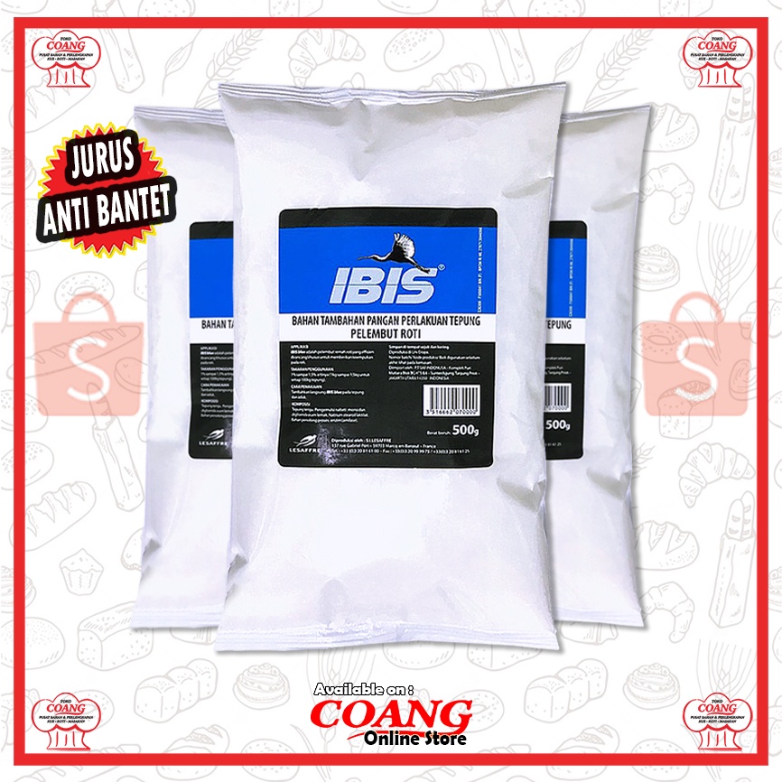 

IBIS 500 GRAM - BREAD IMPROVER PREMIUM - ANTI BANTET, ANTI KEMPES, PASTI LEMBUT DAN FERMENTASI ADONAN LEBIH CEPAT