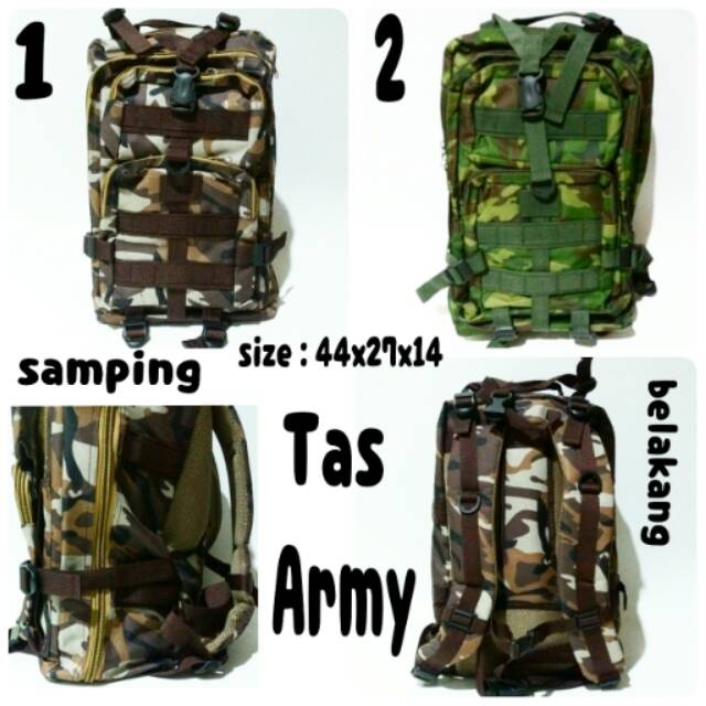 Tas ransel backpack Army tas punggung keren terbaru dan termurah