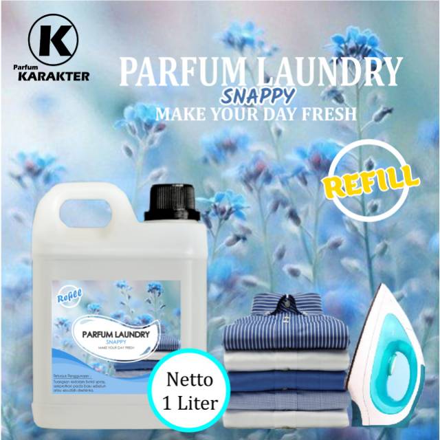 PARFUM LAUNDRY / PEWANGI PENGHARUM PAKAIAN AROMA SNAPPY 1LITER - ORIGINAL