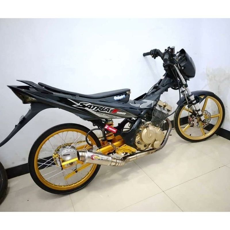 Knalpot Creampie Satria Fu Porting 155 Cc Cp3 Stainless