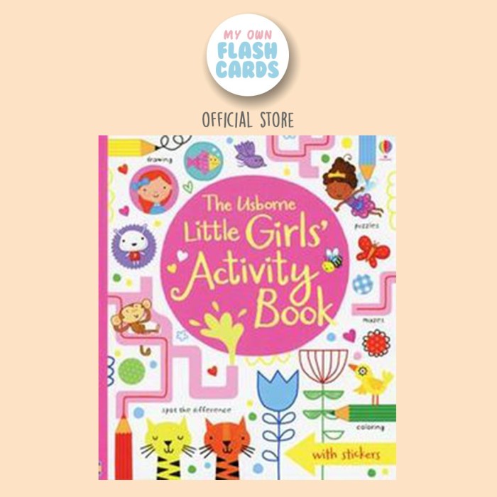 Usborne Little Girls Activity Book - Buku Edukasi Impor Anak Children Buku Import