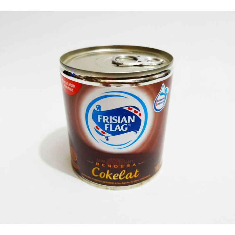 

Frisian Flag Susu Bendera kaleng Cokelat 370g