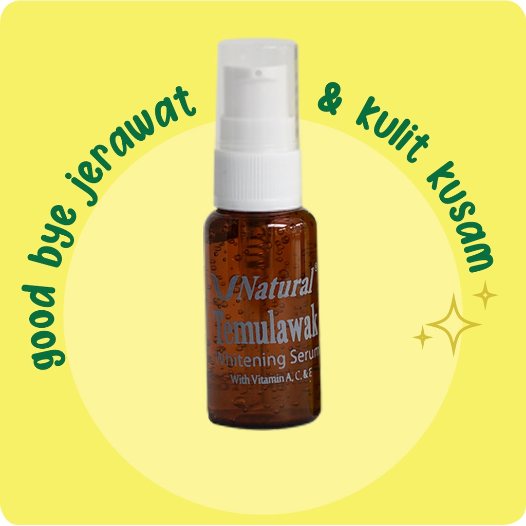 V NATURAL WHITENING SERUM TEMULAWAK 20 ML