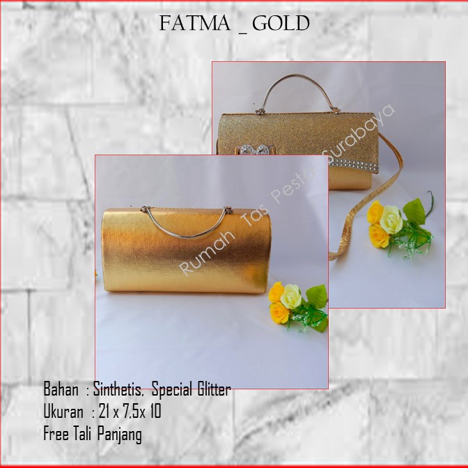 Tas Clutch,Tas Seserahan,Tas Souvenir,FATMA _ GOLD