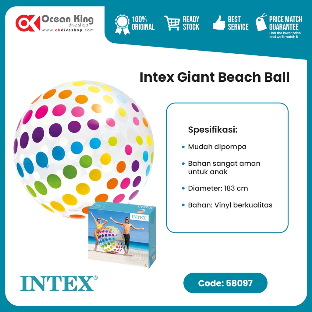 PELAMPUNG INTEX GIANT BEACH BALL