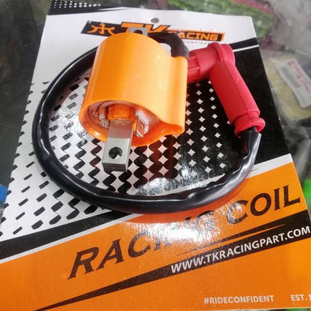 Koil Coil PENGAPIAN TK Racing Japan Original + Cangklong Tutup Busi Universal UNTUK Motor Karbu