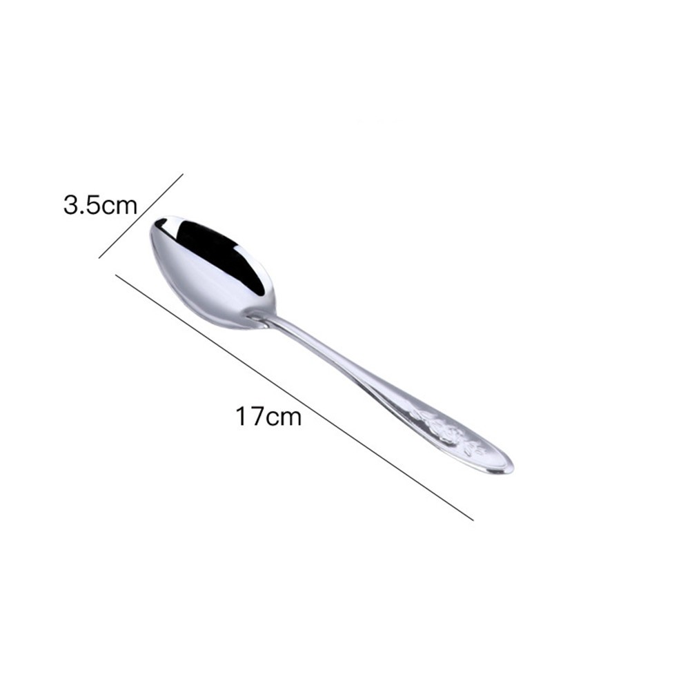 【COD Tangding】10pcs/set Stainless Steel Spoon Watermelon Spoon Spoon Fast Food Cutlery Mud Scraper Miracle Baby Food Soup Spoon