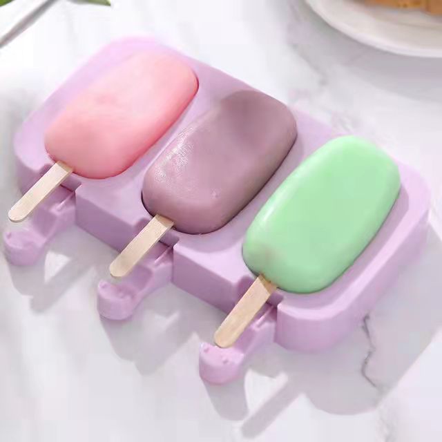 Cetakan Es Krim Silikon Stik Es Krim Cetakan Ice Cream Popsicle Cetakan Coklat BPA FREE