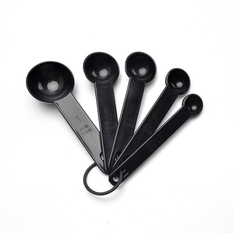 ZISIZI Sendok Takar Ukur Cup Measuring Spoon Size S 5 PCS - CF233 - HITAM