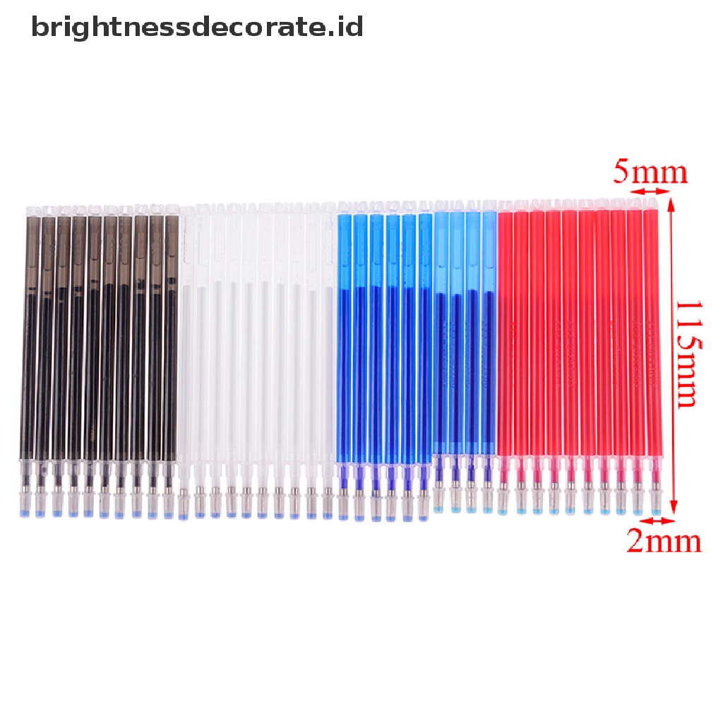 10pcs / Set Refill Pen Marker Kain Kulit Tahan Suhu Tinggi