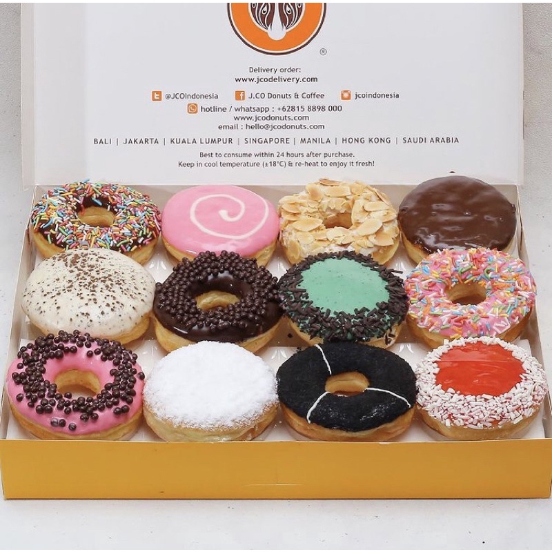 

donat jco donuts 1 lusin isi 12 j co