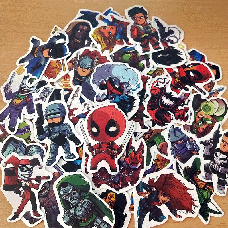 New 50 pieces/pack of classic character decoration stickers in anime movies