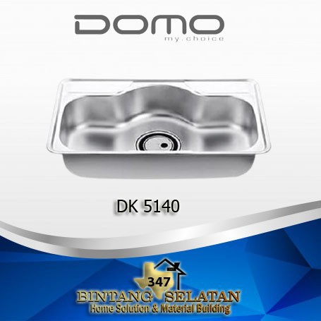 KITCHEN SINK DOMO/ BAK CUCI PIRING STAINLESS STEEL DOMO DK 5140