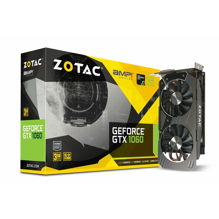 BEST SELLER  ZOTAC GeForce GTX 1060 3GB AMP Edition