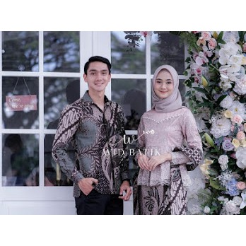 ADA JUMBO!! Couple Pasangan Couple Brukat Kebaya Set Rok Kemeja Batik Baju batik couple pasangan wanita terbaru modern remaja dewasa adiva couple