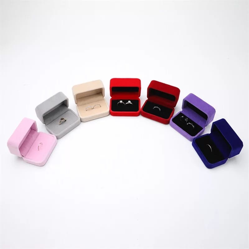 Kotak Cincin Beludru Couple Pasangan Jewelry Cincin Box Anting Bludru Penyimpanan Emas Cincin Anting Velvet Lamaran / Nikah F630