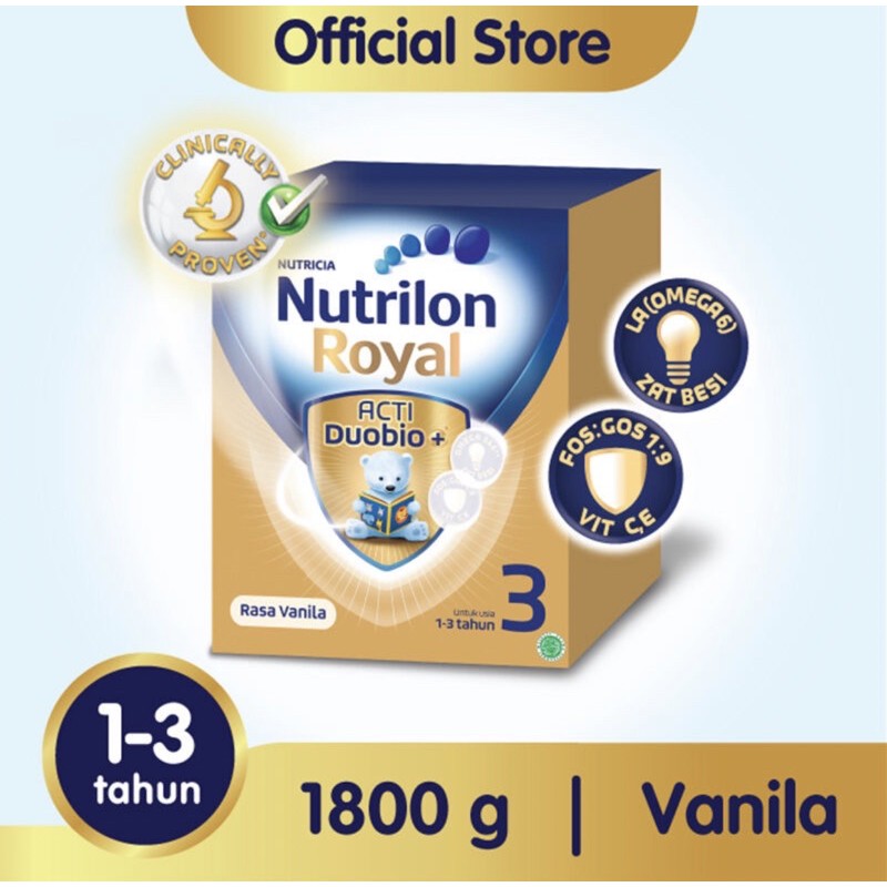 Nutrilon Royal 3 dan 4 rasa Vanila / Madu 1800gr