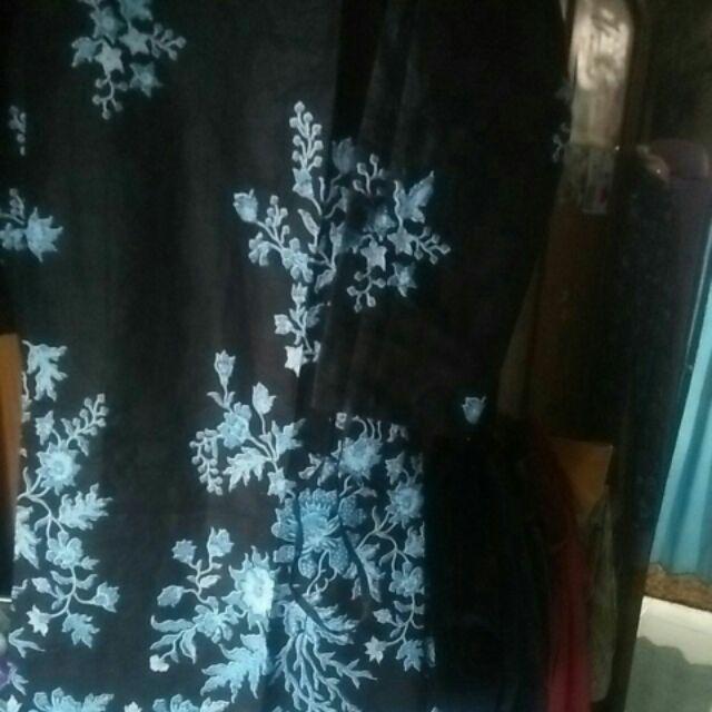Batik Tunik Shibori Jumputan Terbaru Size S-3l / Hrb026 Yelbor Navbor / Biru Putih / Original..