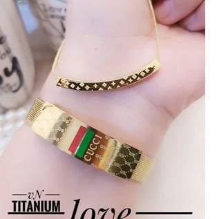 TiTanium set gelang kalung Wanita QA16