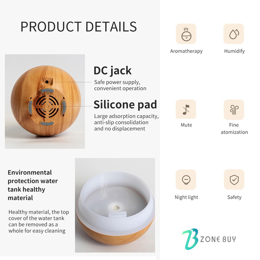 100% ORI Aromaterapi Difuser 150ML Aromaterapi Difuser Dengan(Berisi Free Essential oil)-5