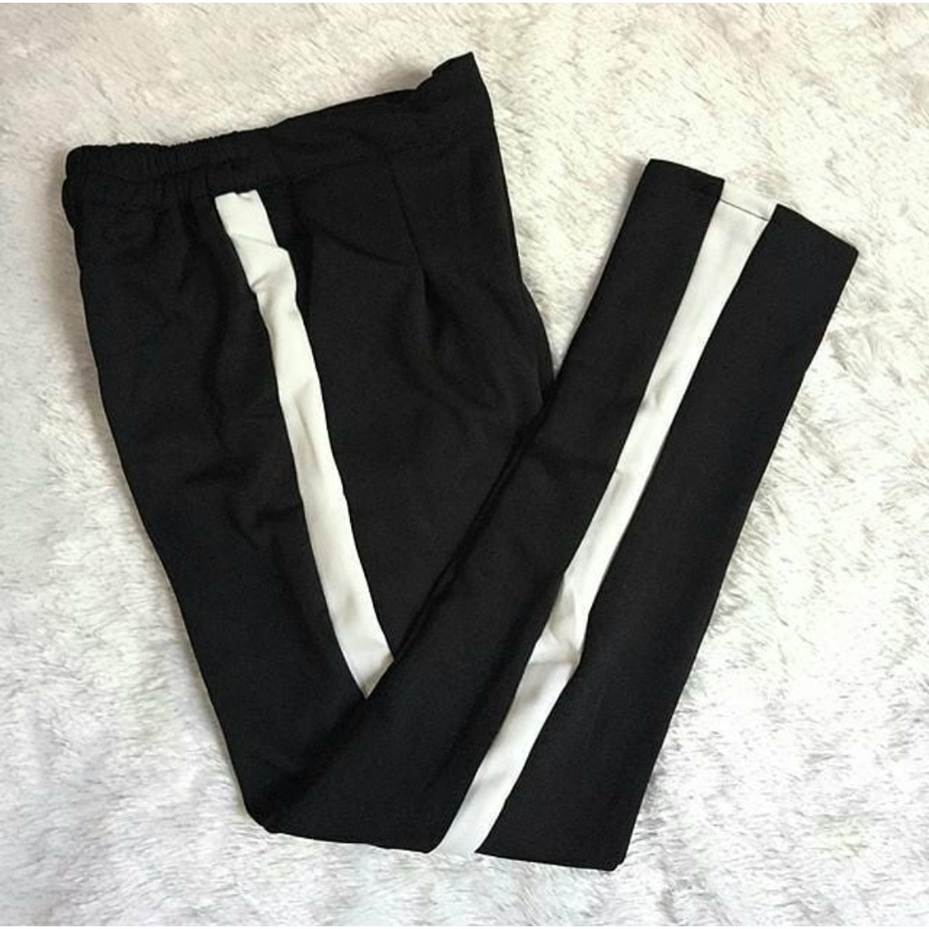 Szara Pants | Celana Panjang ara | Celana ara Lis Putih | Celana Murah | Celana Polos Side Stipe Pants