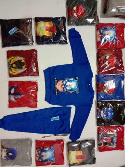 (COD) Setelan joger LED 1-6 tahun