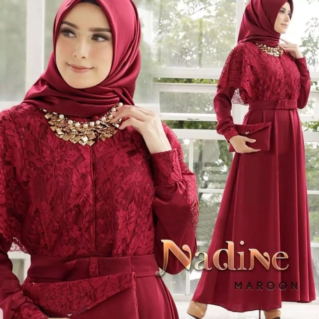 FWG - GAMIS MAXI CAPE NADIA / BAJU GAMIS WANITA MUSLIM / GAMIS / GAMIS SYARI / MAXI WANITA