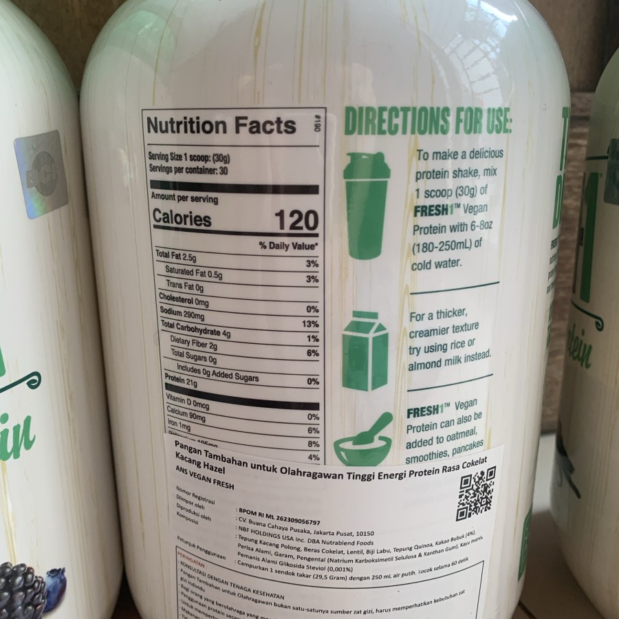 ANS Performance Vegan Fresh Plant Protein Based 2 Lbs