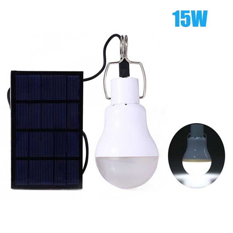 {LUCKID}S-1200 15W 130LM Portable Led Bulb Light Charged Solar Energy Lamp Hot Sale