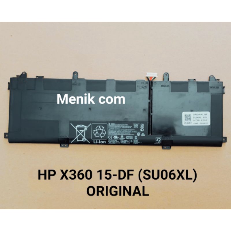 Baterai HP SPECTRE X360 15-DF 15-DF SU06XL ORIGINAL