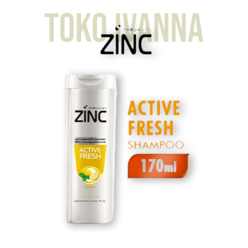 ZINC Shampoo Active Fresh Lemon Mint 170mL