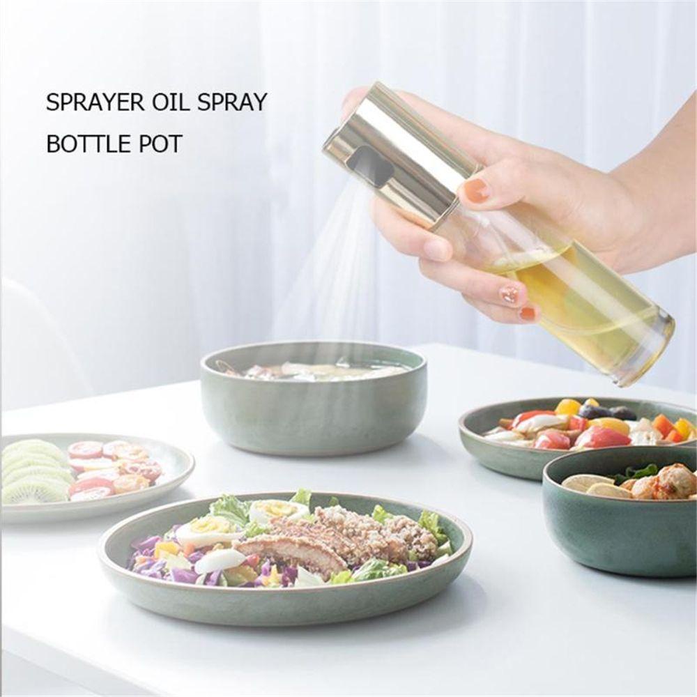 Solighter Glass Olive Oil Sprayer Sauce Bottle 100ml Dispenser BBQ Tetes Pompa Minyak Oil Pot